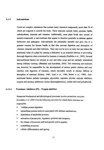 ANTI-NUTRITIONAL CONSTITUENT OF COLOCASIA ESCULENTA ...