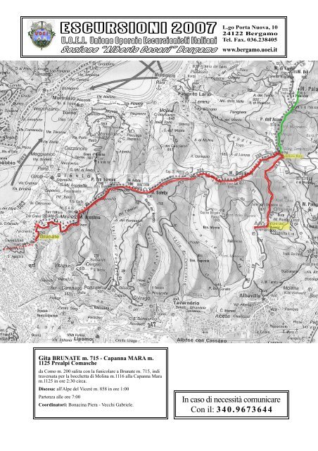 Brunate - Capanna Mara - Alpe del Vicerè
