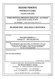 Relazione idro-geologica e geotecnica - Comune di Saluzzo