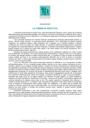 LA FAMIGLIA ADOTTIVA - Associazione Paolo Saccani