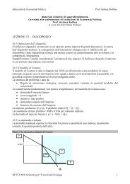 LEZIONE 10 – OLIGOPOLIO - Nettuno