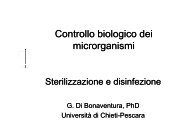 9 MEDICINA - Disinfezione & Sterilizzazione.pdf - Ch.unich.it