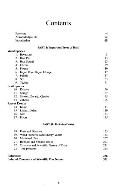 Important Trees of Haiti