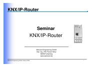 Training KNX IP-Router - Weinzierl Engineering GmbH