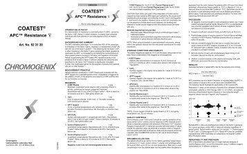 COATEST® - CoaChrom Diagnostica