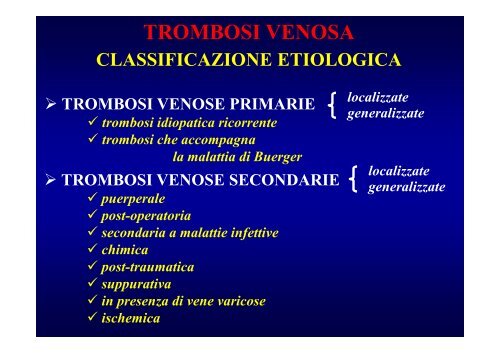 trombosi venosa profonda - Fisiokinesiterapia.biz