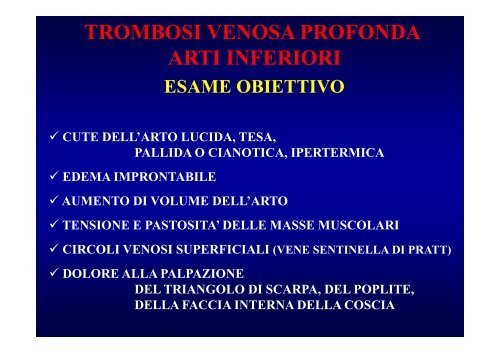 trombosi venosa profonda - Fisiokinesiterapia.biz