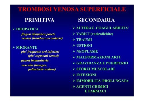 trombosi venosa profonda - Fisiokinesiterapia.biz