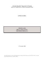 Azienda Ospedale Niguarda Cà Granda LINEE-GUIDA PROFILASSI ...