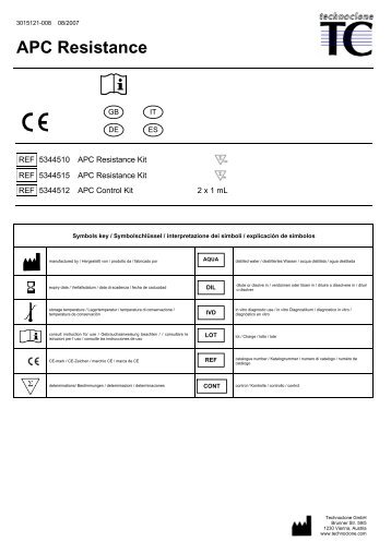 APC Resistance - Stago BNL