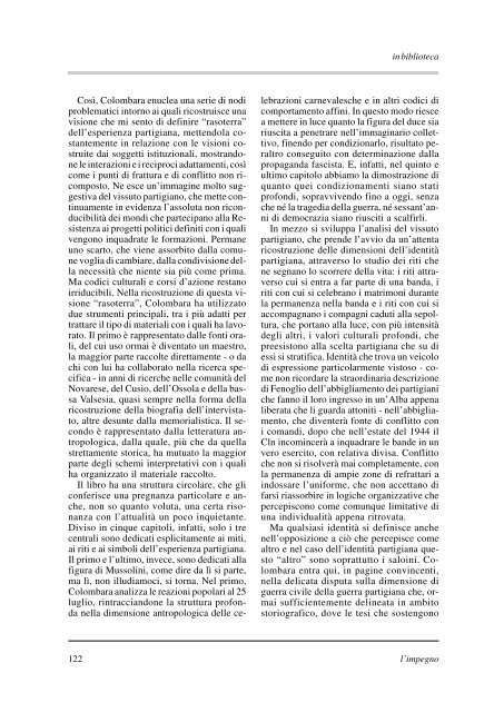 "l'impegno" (1/2010) in formato pdf - Istituto per la storia della ...