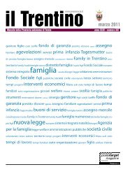 Numero 307 - Marzo 2011 - Provincia autonoma di Trento - Ufficio ...