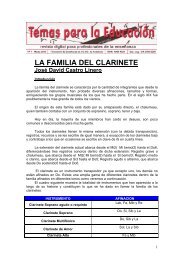 LA FAMILIA DEL CLARINETE - CCOO