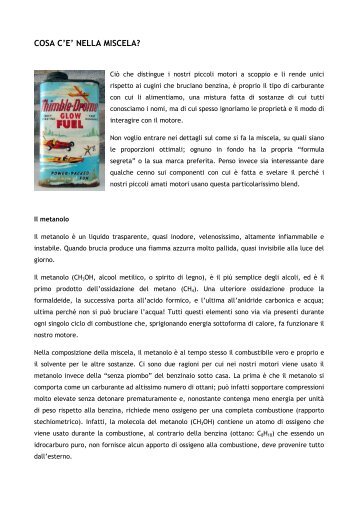 Miscela per i motori glow.pdf - BaroneRosso.it