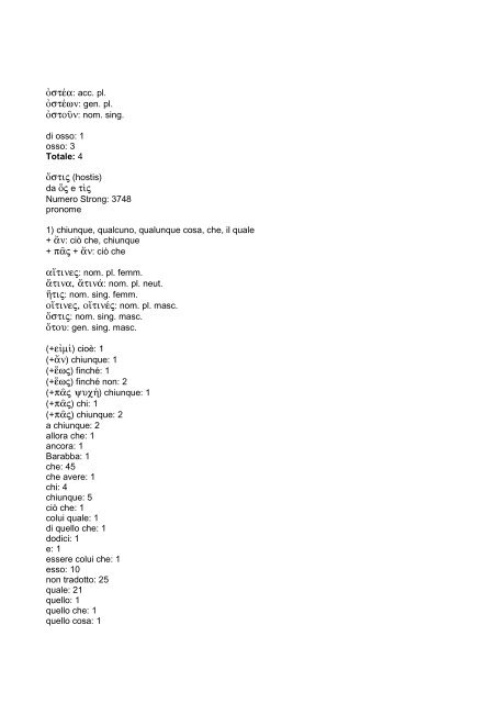 vocabolario greco-italiano del Nuovo Testamento