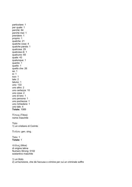 vocabolario greco-italiano del Nuovo Testamento