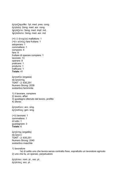 vocabolario greco-italiano del Nuovo Testamento