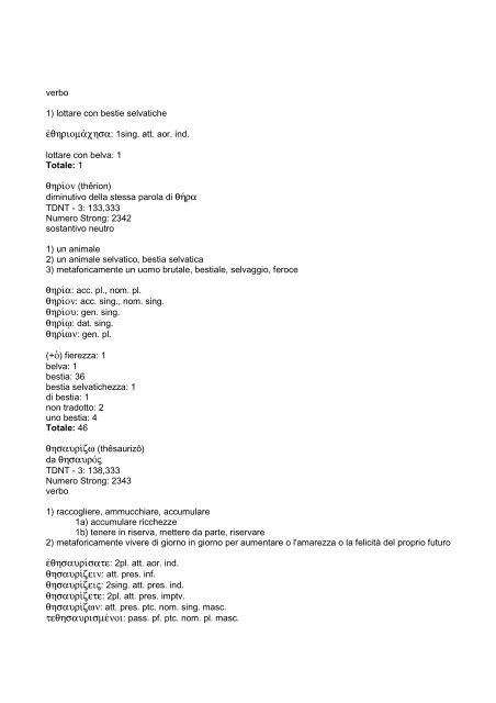 vocabolario greco-italiano del Nuovo Testamento