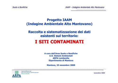 Huntsman: Analisi di rischio - Ambiente Brescia