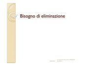 Bisogno di eliminazione - Studio Infermieristico Cecchetto