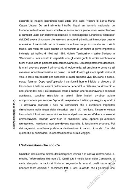 estratto da: LO STIVALE DI BARABBA L'Italia presa a calci dai rifiuti ...