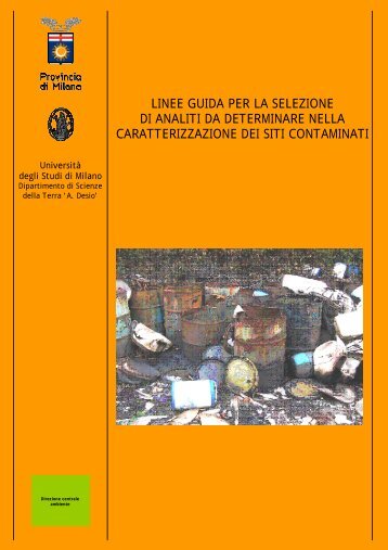linee guida per la selezione di analiti da determinare nella ...