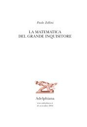 LA MATEMATICA DEL GRANDE INQUISITORE - Filosofia.it