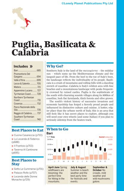 Italy - Puglia, Basilicata & Calabria (chapter) - Lonely Planet