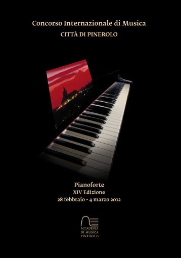 Booklet of International Piano Competition “Città di Pinerolo” – 2012