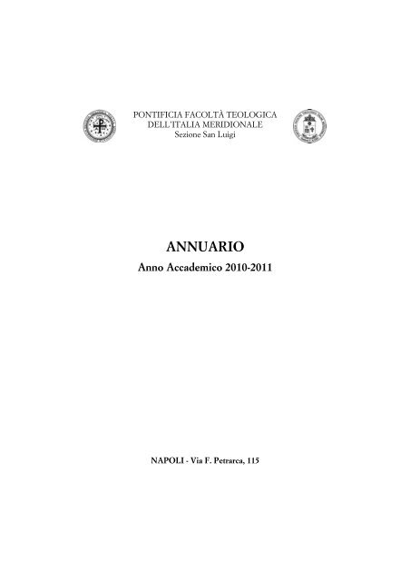 2010-2011 - Pontificia Facoltà Teologica dell'Italia Meridionale