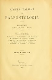 Rivista italiana di paleontologia e stratigrafia