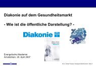 Diakonie auf dem Gesundheitsmarkt ... - Konzept und Markt