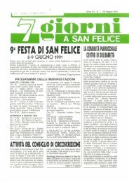 9a FESTA DI SAN FELICE - Quartiere San Felice