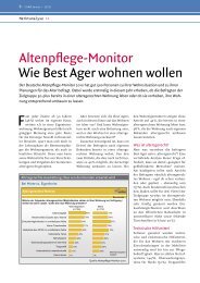 Altenpflege-Monitor Wie Best Ager wohnen wollen  - Konzept und ...