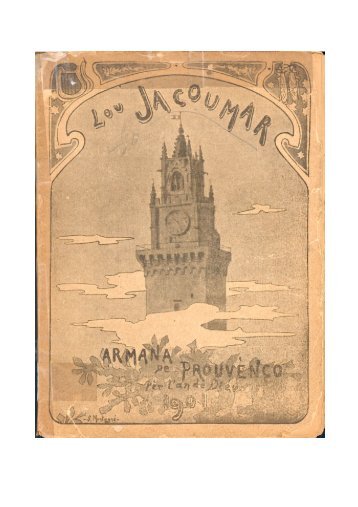 LOU JACOUMAR 2° Annado ARMANA DE PROUVENÇO ilustra 1901