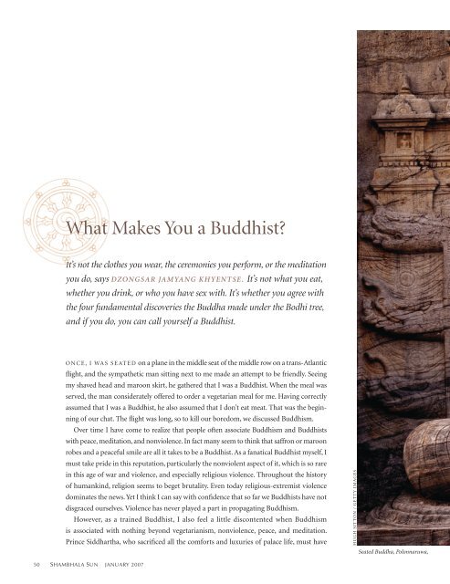 What Makes You a Buddhist? - Khyentse Foundation