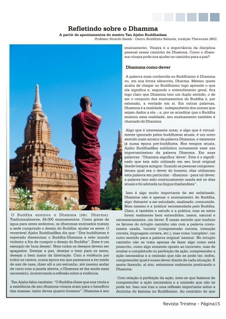 Revista Triratna No. 2 - Colegiado Buddhista Brasileiro