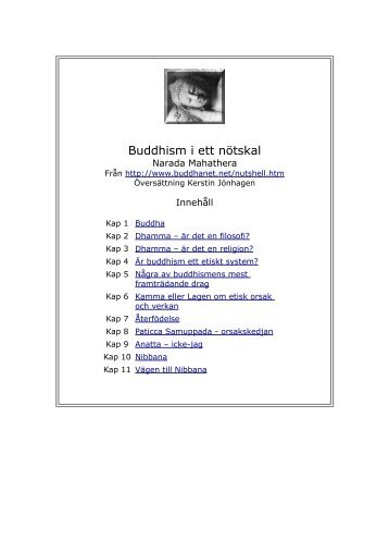 Buddhism i ett nötskal - Buddha dhamma sangha