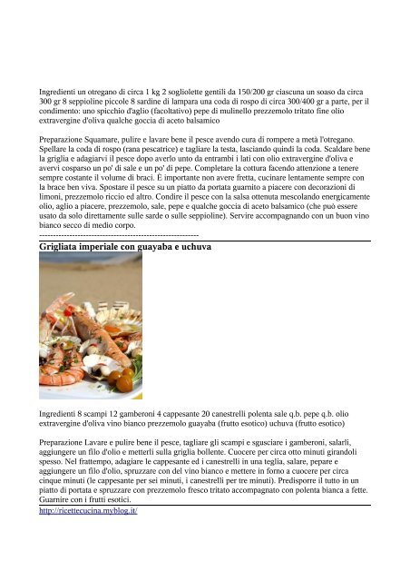 ricette pesce.pdf - Annunci attrezzatura usata - alberghiere cucine ...