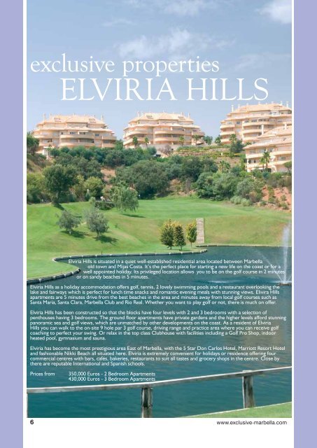 Elviria's Exclusive Real Estate Specialists - Exclusive Marbella Estates