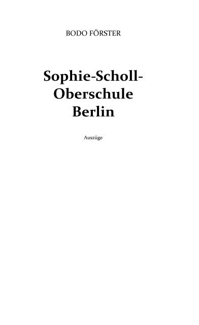 175 Jahre Berliner Schulgeschichte