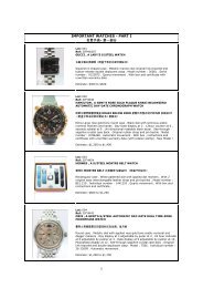 IMPORTANT WATCHES - PART I 名贵手表- 第一部分 - GPJW Auction
