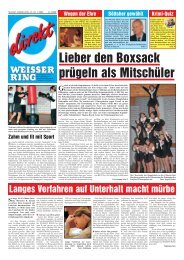 Lieber den Boxsack prügeln als Mitschüler - Weisser Ring e.V.