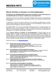 MEDIEN-INFO - Weisser Ring e.V.