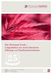 Das Weissman-Credo – Leitgedanken zur wert(e ... - Weissman.de