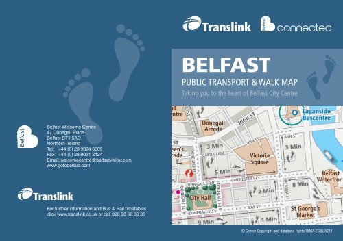 Belfast Public Transport & Walk Map - Translink