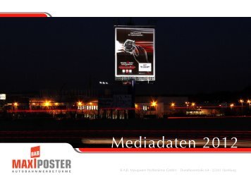 Mediadaten 2012 - B.A.B. MaxiPoster Werbetürme GmbH