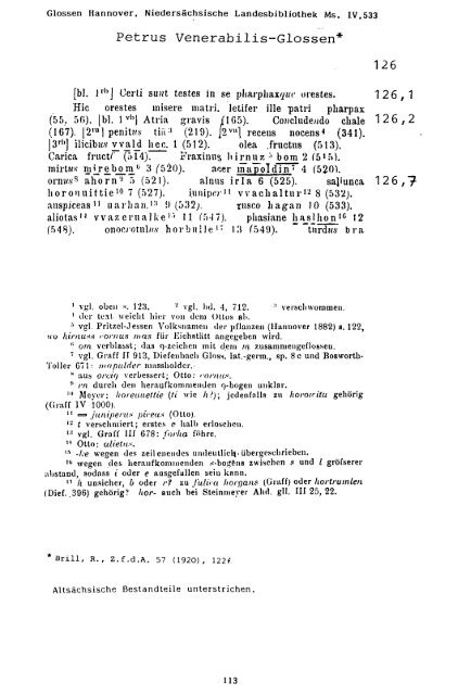 Sammlung aller Glossen des Altsächsischen, 1987