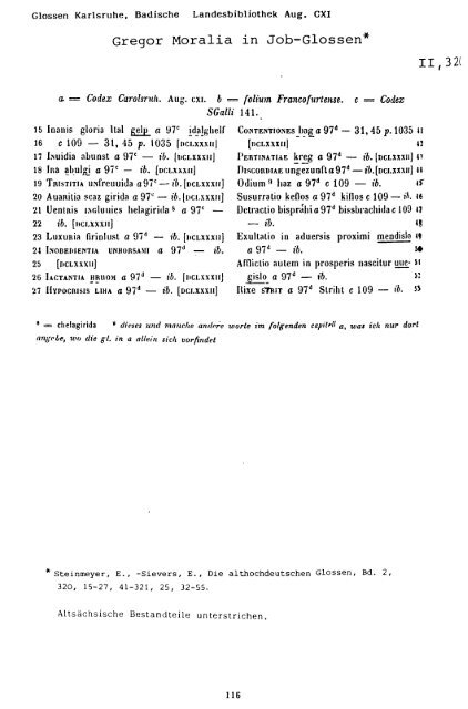 Sammlung aller Glossen des Altsächsischen, 1987