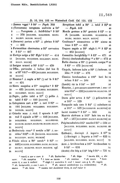 Sammlung aller Glossen des Altsächsischen, 1987